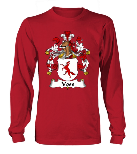 Voss Family Crest German Family Crests Long sleeved Unisex