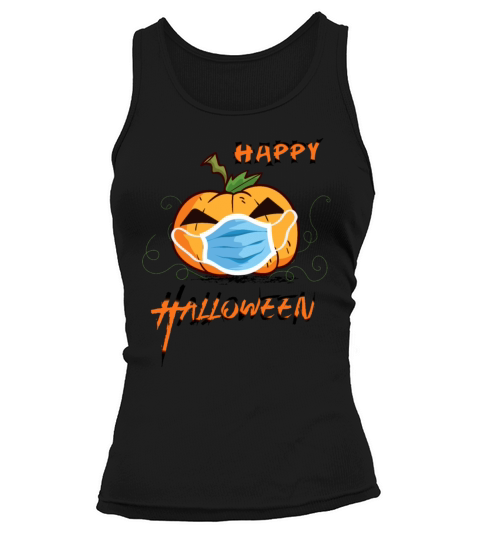 Funny Halloween 2021 Gifts Pumpkin In Mask Shirt Women's Tank Top