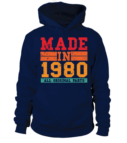 1980 Birthday Vintage Saying Women's Hoodie