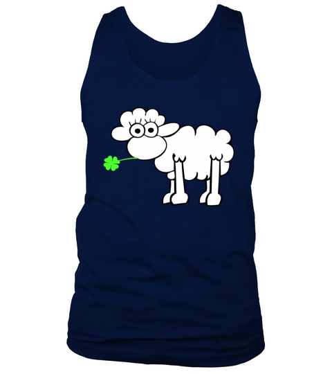 Sheep With Clover Tank Top Unisex