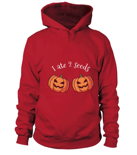 Maternity Halloween Pumpkin I ate a seed twins Women's Hoodie