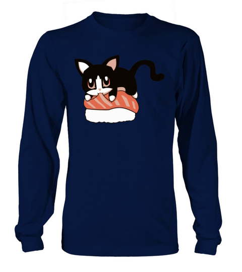 Tuxedo Cat Salmon Sushi Women's Long Sleeve