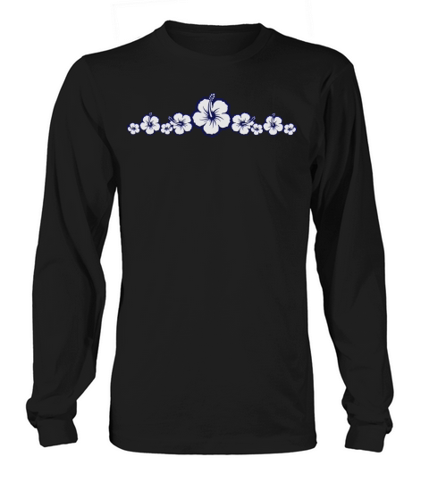 Hawaiian Hibiscus Flowers - Surfing Style Women's Long Sleeve