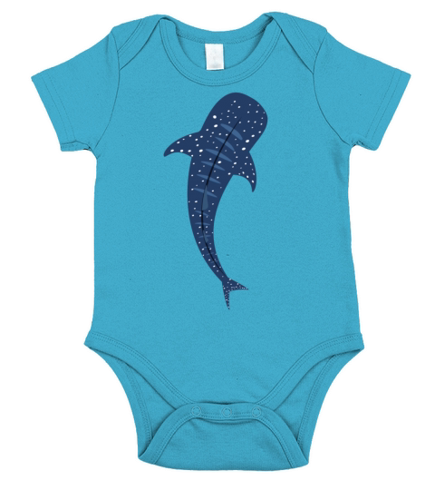 Whale Shark Art Marine Biologist Gift Ocean Love Short Sleeve Baby One-Piece