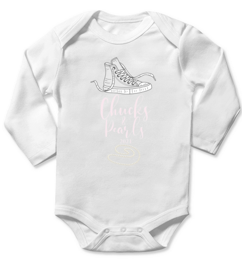 Chucks And Pearls 2021 New Long Sleeve Baby One-Piece