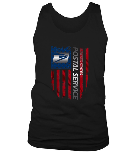 United States Postal Service and American Flag Independence Day Tank Top Unisex
