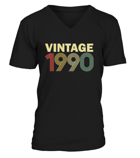 Vintage 1990 gift Men's V-Neck T-shirt