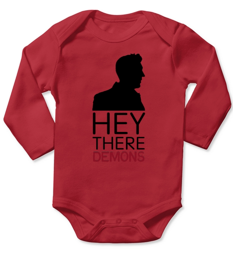 Hey There Demons Long Sleeve Baby One-Piece