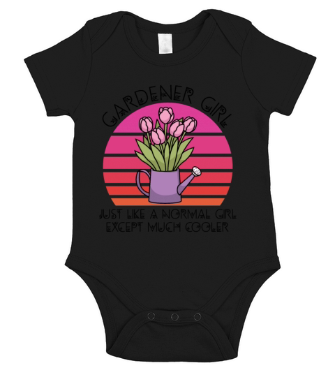 Gardener girl except much cooler Short Sleeve Baby One-Piece