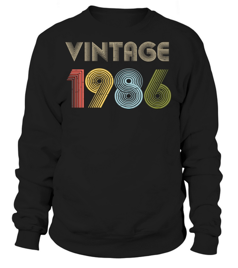35th Birthday Vintage Shirt Born In 1986 Gift Tee Women's Sweatshirt