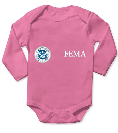 US Homeland Security   FEMA Long Sleeve Baby One-Piece