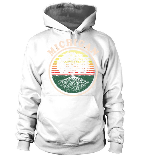 Michigan Vintage Sunset Roots Outdoors Souvenir Women's Hoodie