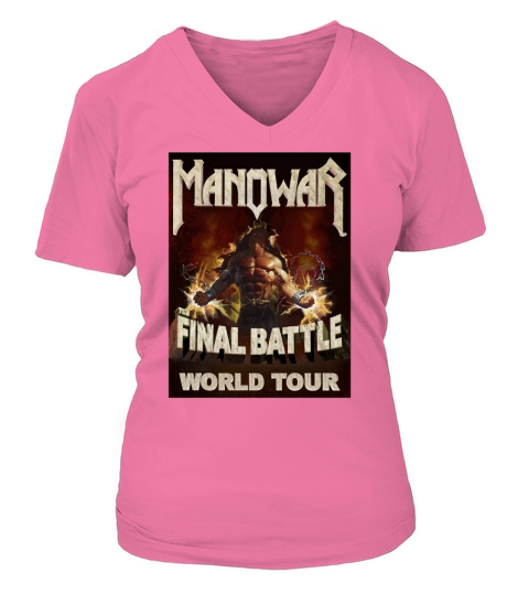 GEMBOK MANO MANOWAR FINAL METAL TOUR V-neck T-Shirt Woman