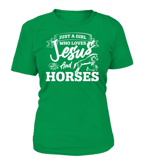 Jesus And Horses Horse Lover Girls Women Horseback Women's T-Shirt