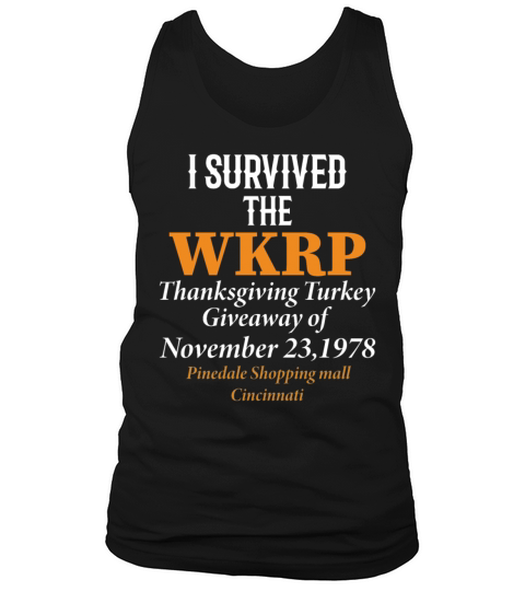 i survived wkrp thanksgiving turkey Men's Tank Top