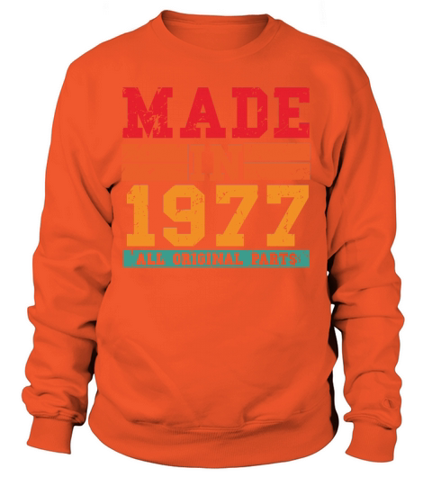1977 Birthday Vintage Saying Men's Sweatshirt