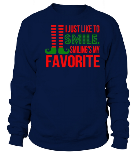 funny christmas smile Men's Sweatshirt