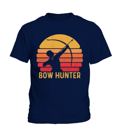 Retro Bow Hunting Archer Vintage Hunter Kids T-Shirt