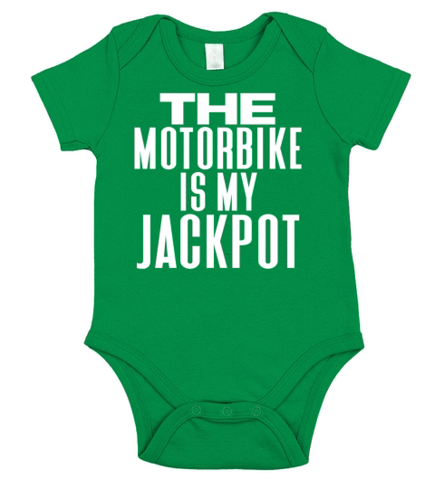 the motocycle is my jackpot Short Sleeve Baby One-Piece
