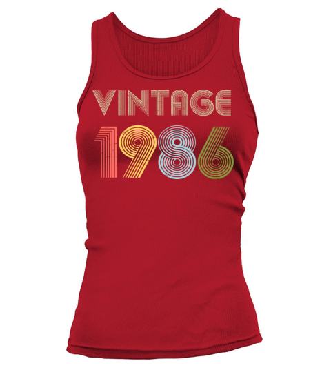 35th Birthday Vintage Shirt Born In 1986 Gift Tee Women's Tank Top