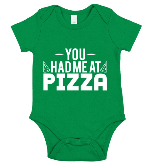 you had me at pizza Short Sleeve Baby One-Piece