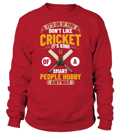 Cricket Game Player Ball Bat Coach Cricketer Women's Sweatshirt