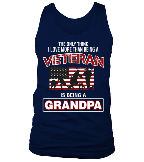 Veteran Is Being A Grandpa Men's Tank Top
