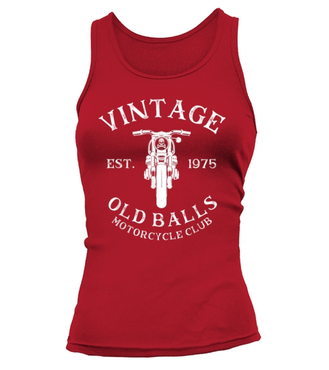 Mens Vintage 45th Birthday Est 1975 Old Balls Moto Women's Tank Top