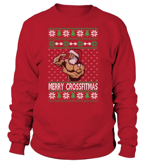 Merry Crossfitmas Santa CrossFit Fitness Gym Gifts Women's Sweatshirt