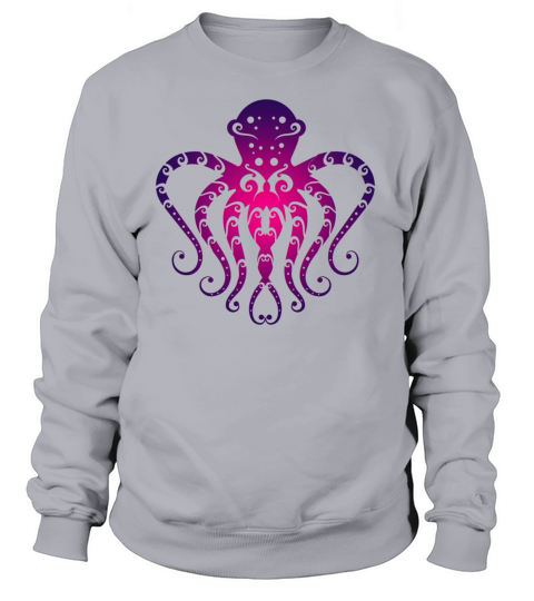 Maori Octopus Sea Squid Tribal Tattoo Gift Idea Women's Sweatshirt