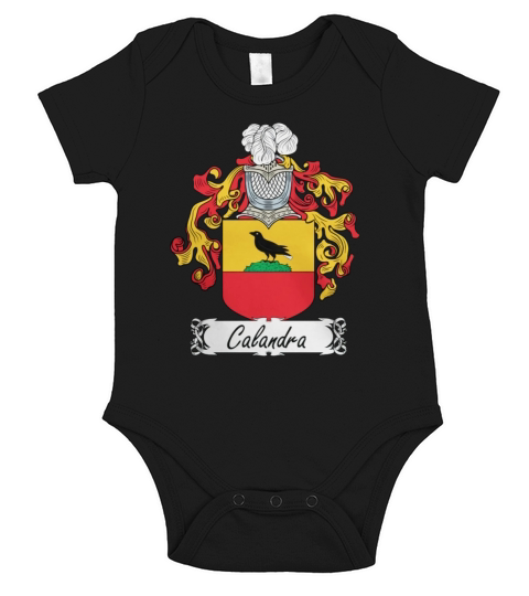 Calandra Family Crest Italian Family Crests Short Sleeve Baby One-Piece