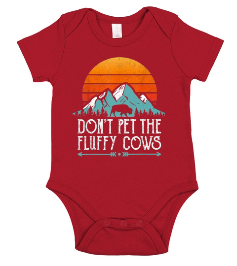 Do Not Pet The Fluffy Cows Short Sleeve Baby One-Piece
