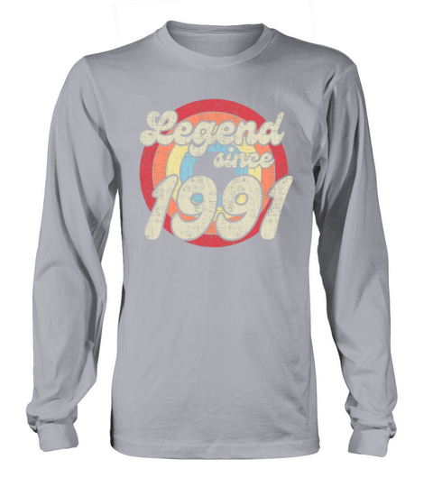 30th Birthday Legend Since 1991 Retro Men's Long Sleeve