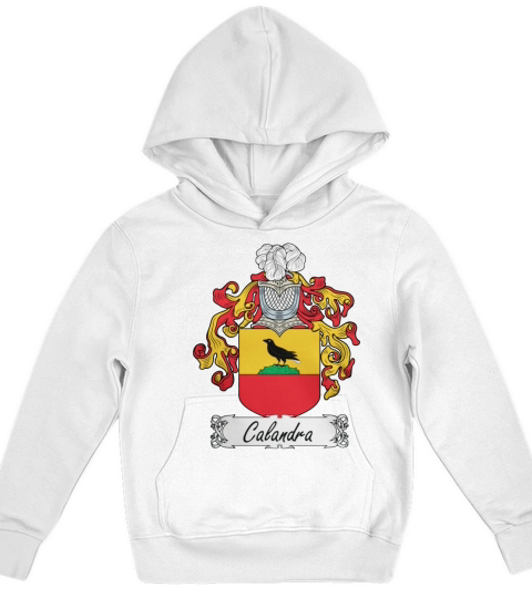Calandra Family Crest Italian Family Crests Kids Hoodie