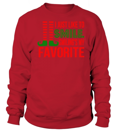 funny christmas smile Women's Sweatshirt