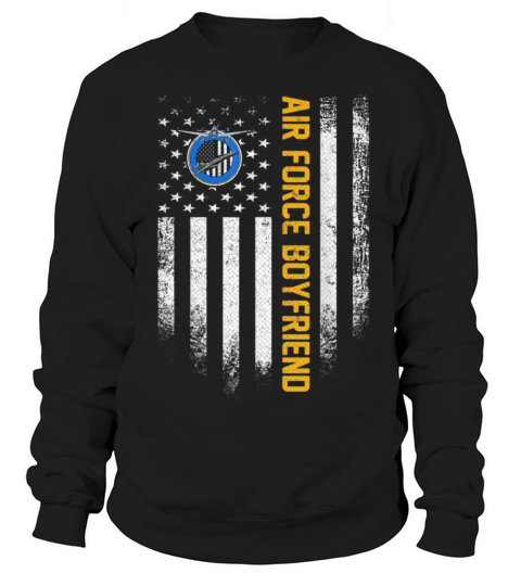 Vintage USA American Flag Proud Air Force Veteran Women's Sweatshirt