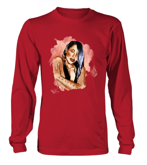 Aaliyah Watercolor Art Long sleeved Unisex