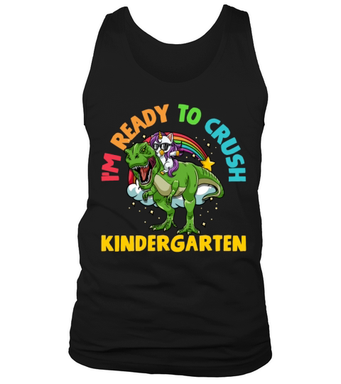 Kindergarten Back to School T Rex Men's Tank Top