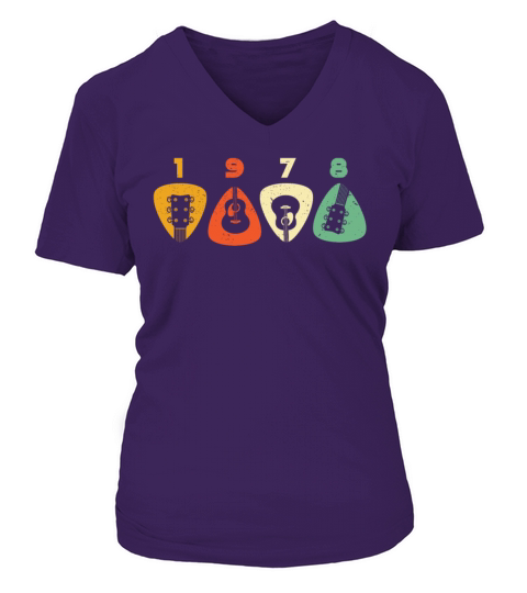 1978 Birthday Pick TShirt 43rd Birthday Shirt Born Women's V-Neck T-shirt