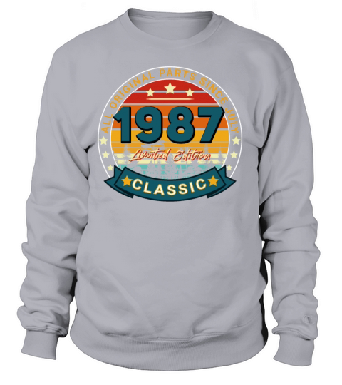July 1987 Vintage Gift Idea Women's Sweatshirt