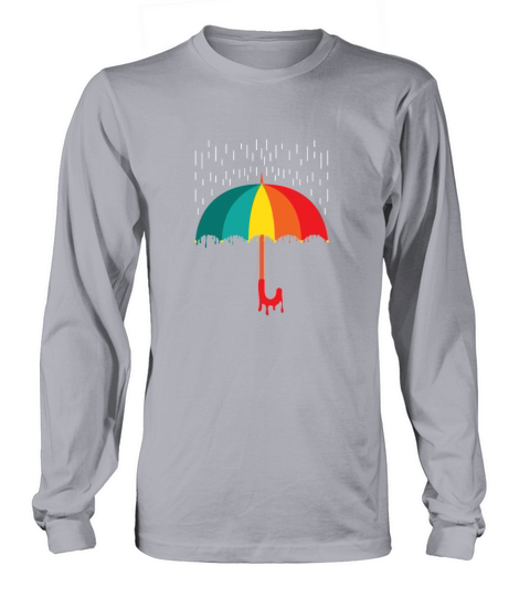 Umbrella rain colorful Women's Long Sleeve
