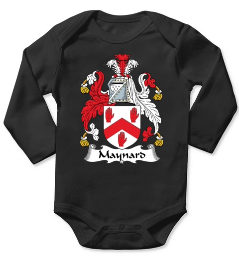 Maynard Coat of Arms Irish Family Crests Long Sleeve Baby One-Piece