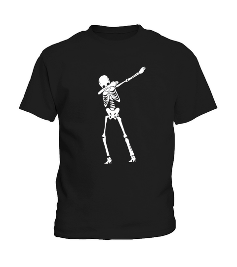 DABBING HOLLOWEEN SKELETON TSHIRT DAB HIP HOP SKULL DABBIN Kids T-Shirt