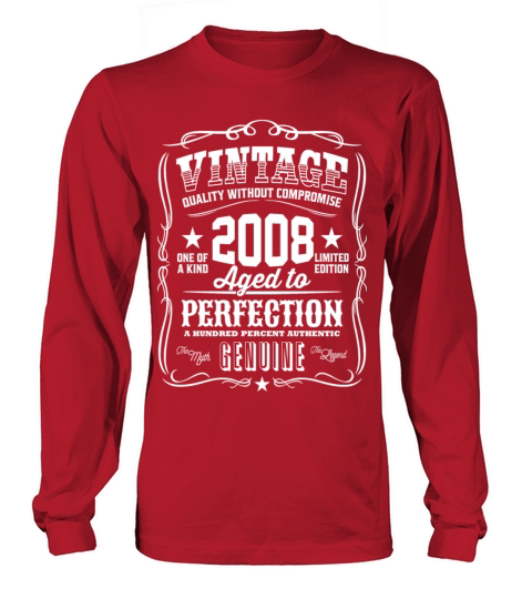Vintage 2008 Aged to Perfection Women's Long Sleeve