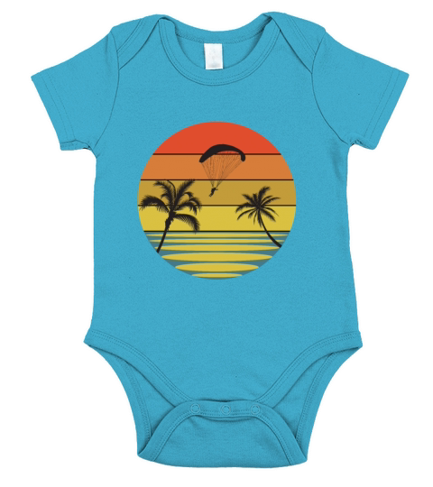 Paragliding parachute pilot gift Short Sleeve Baby One-Piece