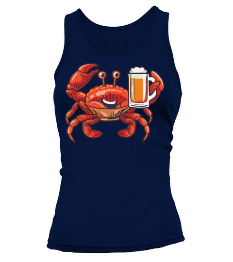 Funny Crab With Beer In The Hand Women's Tank Top