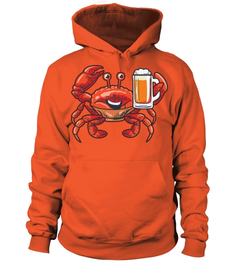Funny Crab With Beer In The Hand Women's Hoodie