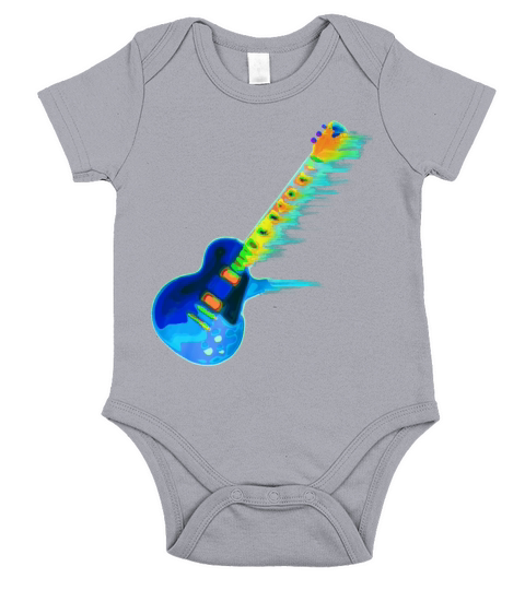 Classic Electric Guitar Short Sleeve Baby One-Piece