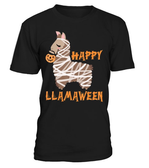 Happy Llamaween funny Halloween Llama costume Men's T-Shirt