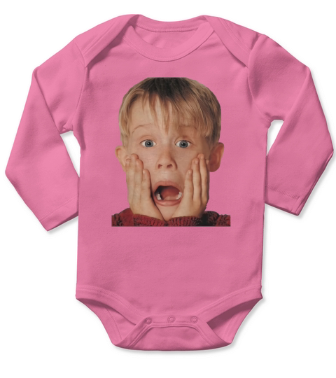MACAULY CULKIN FROM HOME ALONE MACAULY CULKIN HOME ALONE CHRISTMAS CHILD ACTOR Long Sleeve Baby One-Piece